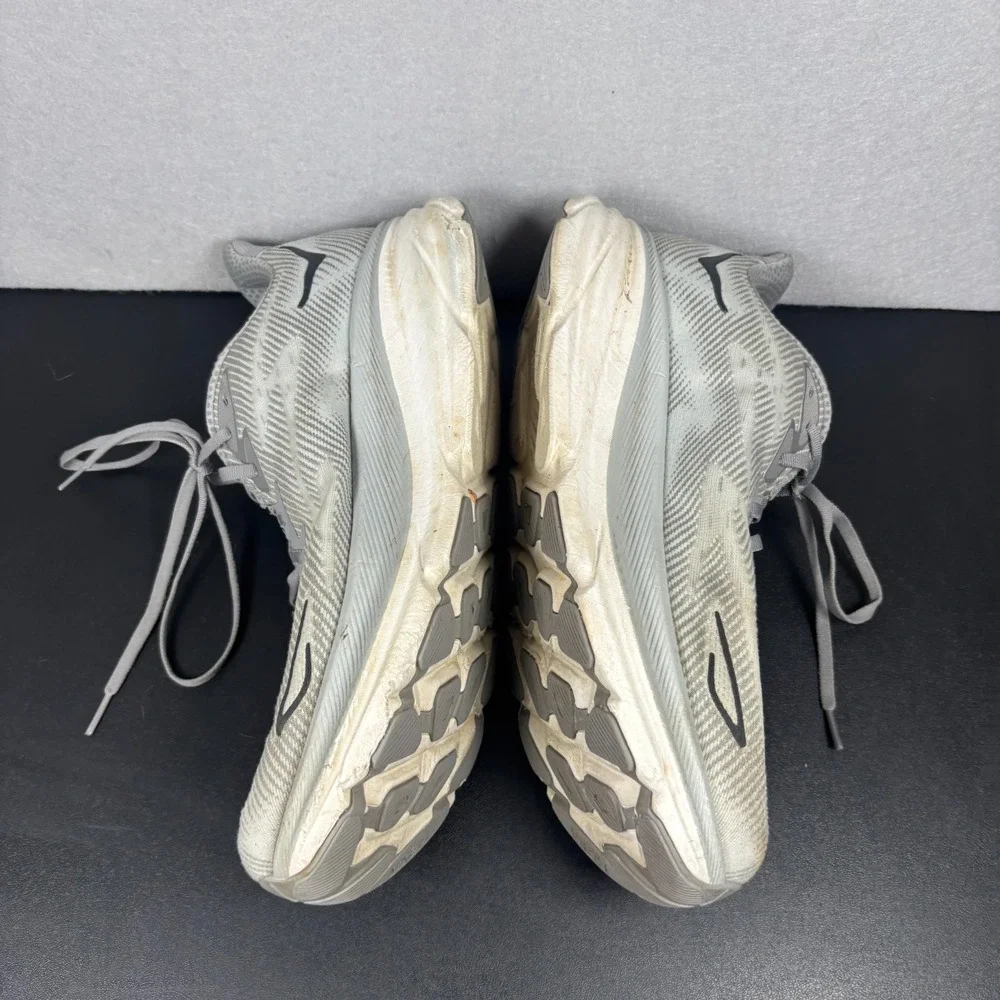Hoka One One Clifton 9 Harbor Mist Gray Mens 14 D Running Shoes 1127895 HMBC